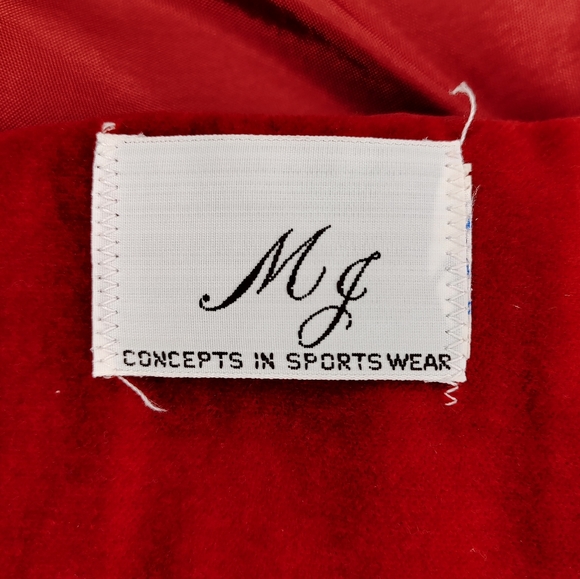 Vintage MJ Concepts in Sportswear 70's Burgundy Blazer - Picture 9 of 12